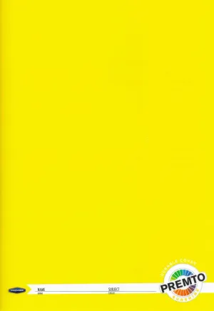 ■ Premto A4 Durable Cover 120 page Manuscript Book - Sunshine