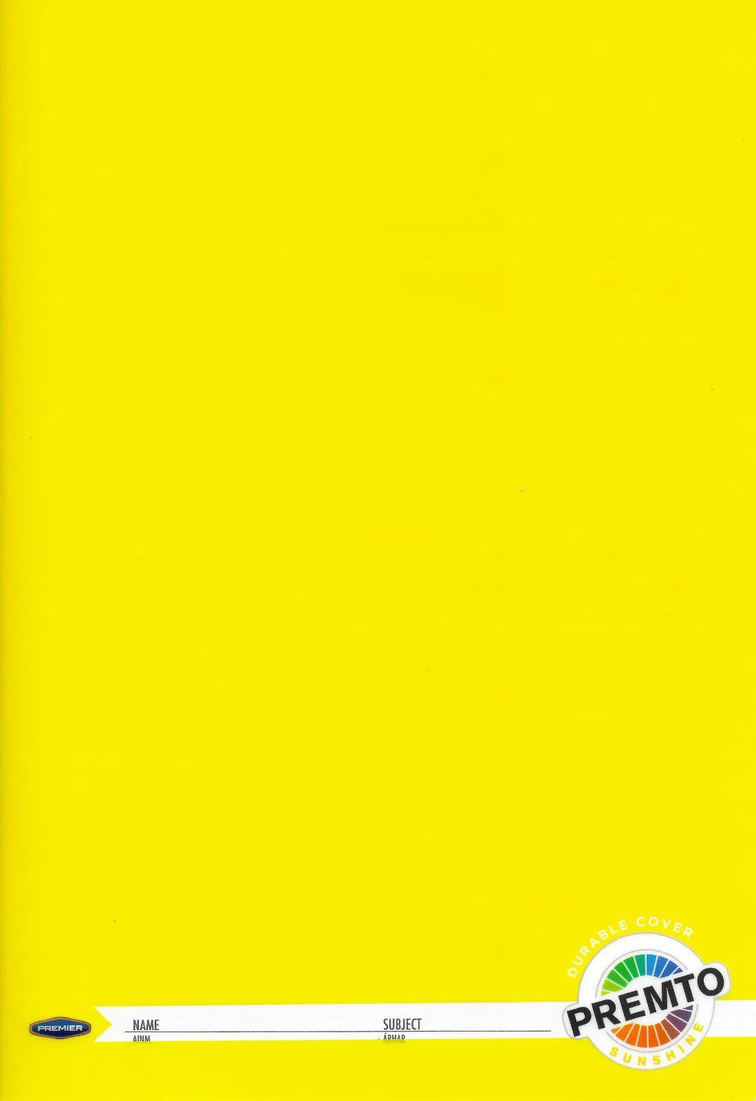 ■ Premto A4 Durable Cover 120 page Manuscript Book - Sunshine