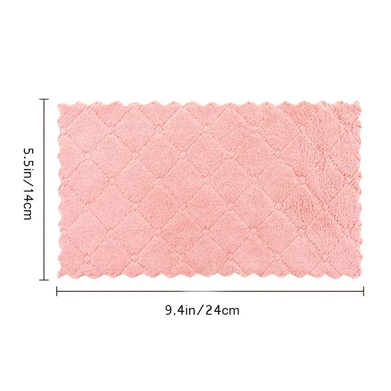 10pcs Kitchen Towel & Dishcloth Set - Random Color, for Washing Dishes, Cooking, Baking