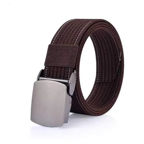 125CM Men Nylon Alloy Buckle Belt Military Tactical Durable Outdoor Sport Pants Strip