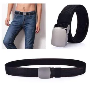 125CM Men Nylon Alloy Buckle Belt Military Tactical Durable Outdoor Sport Pants Strip
