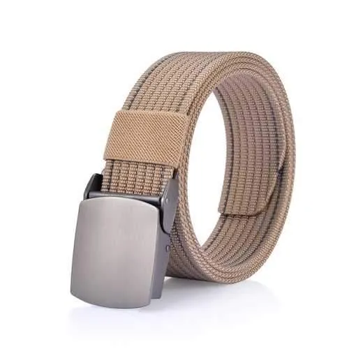 125CM Men Nylon Alloy Buckle Belt Military Tactical Durable Outdoor Sport Pants Strip