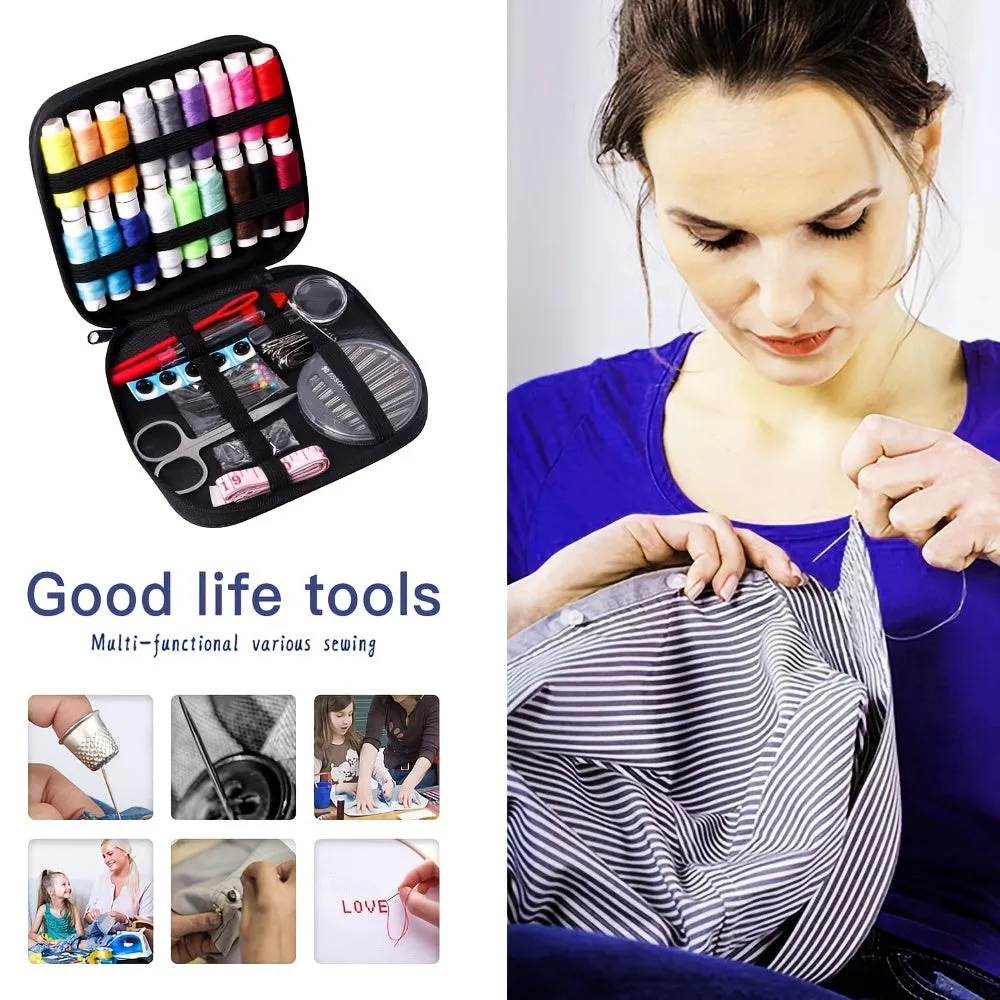 130-Piece Professional Sewing Kit with Case