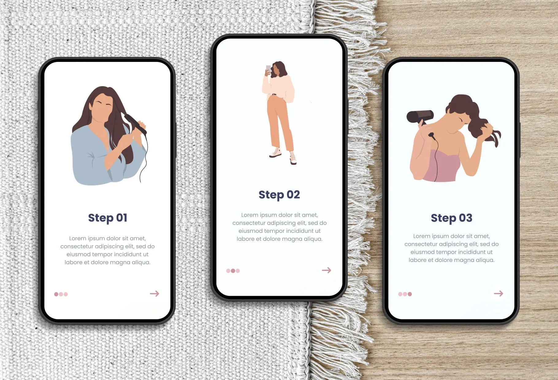 20 Unique Female Everyday Illustrations Fully Editable in Canva Pack 02
