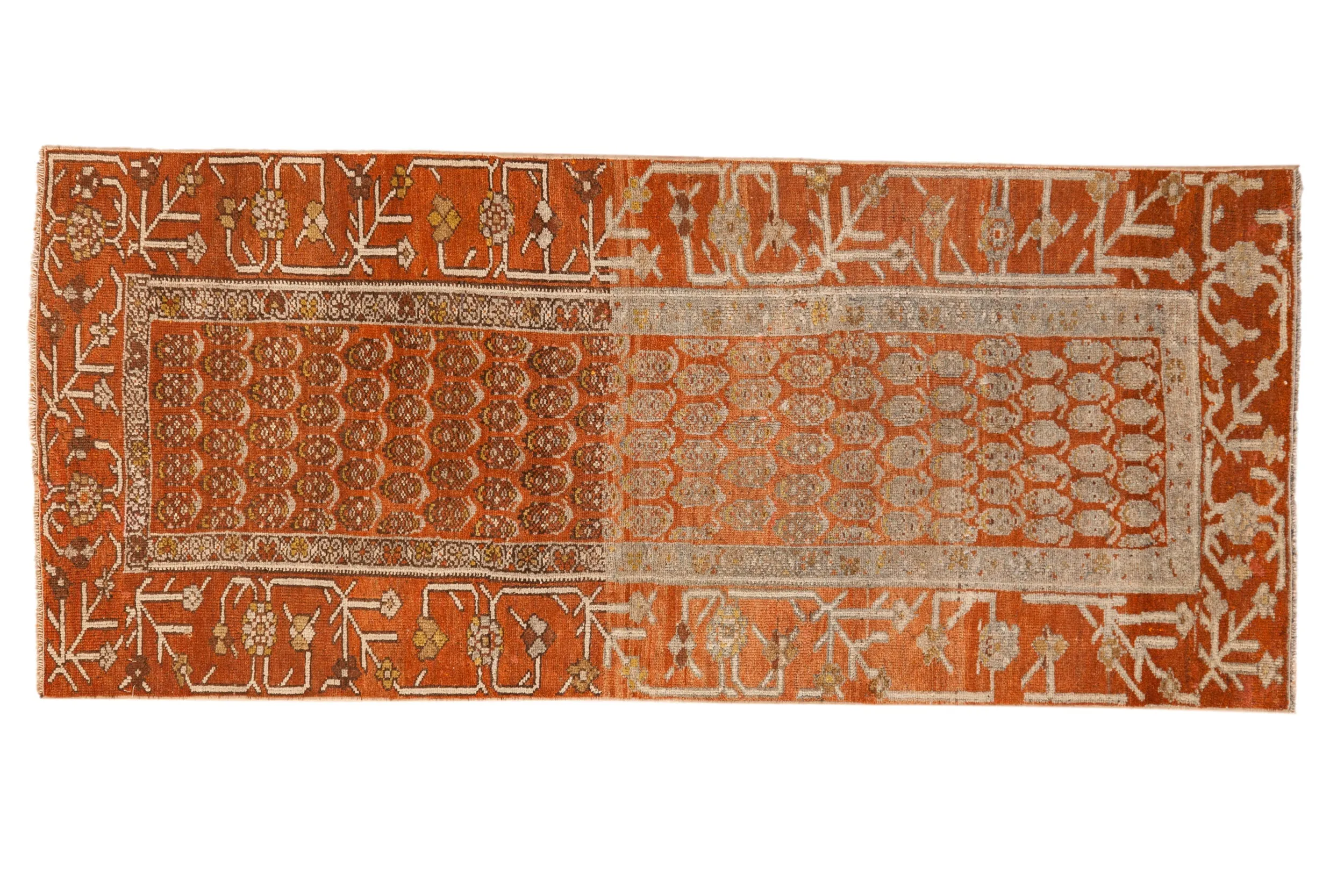 2.5x6 Antique Fine Distressed Hamadan Rug Runner