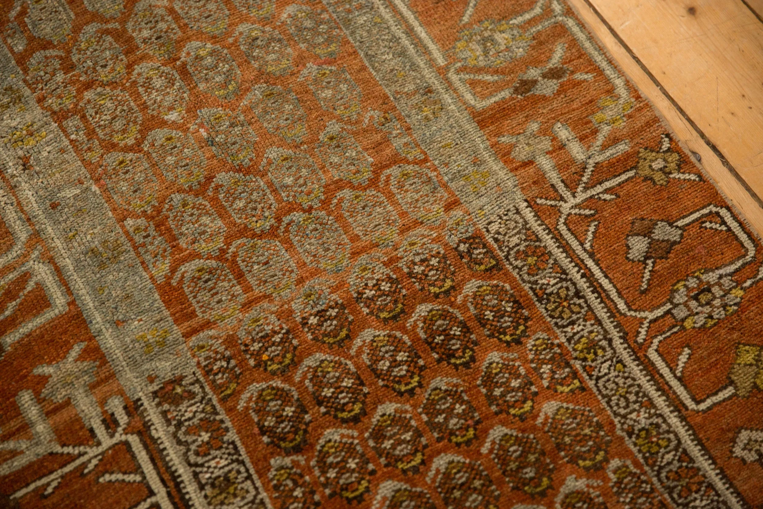 2.5x6 Antique Fine Distressed Hamadan Rug Runner