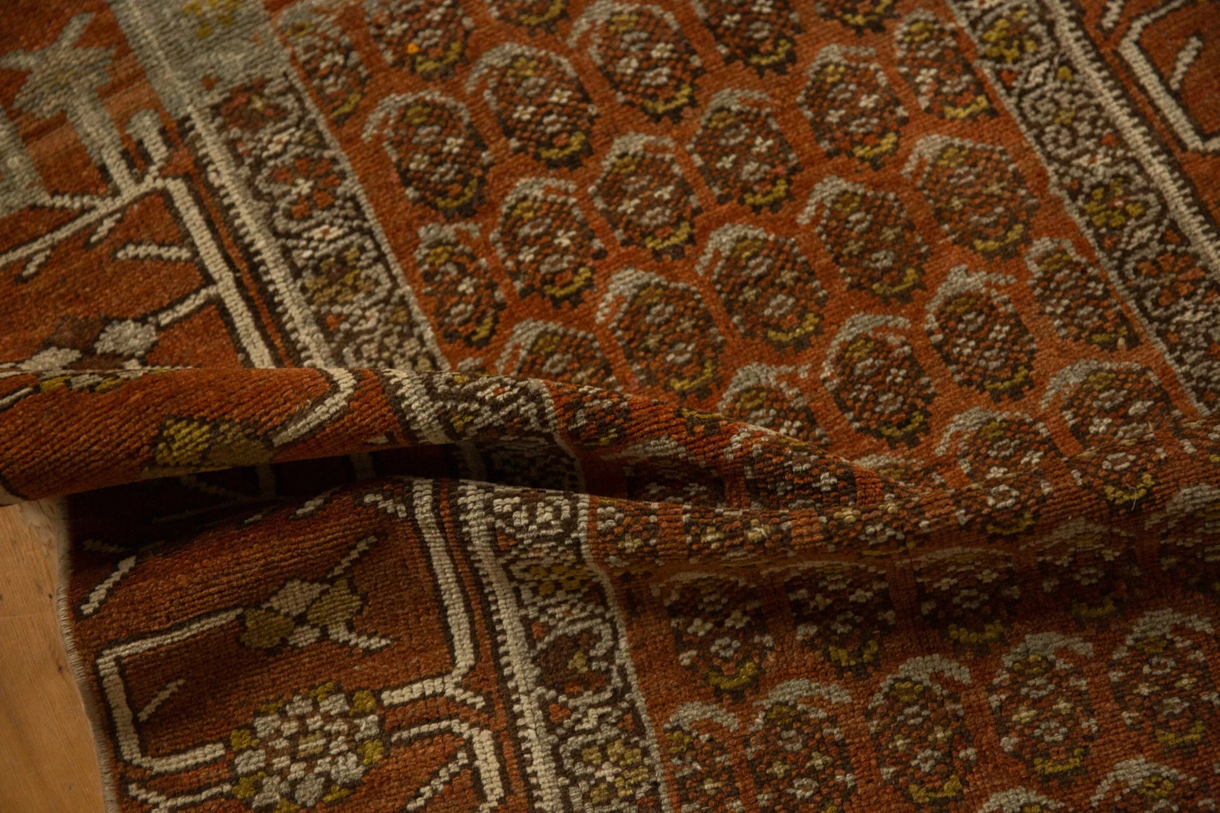 2.5x6 Antique Fine Distressed Hamadan Rug Runner