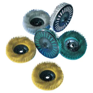 3M™ Scotch-Brite Bristle Discs, 4 1/2 in, 80, 12,000 rpm, Yellow, 048011-24242