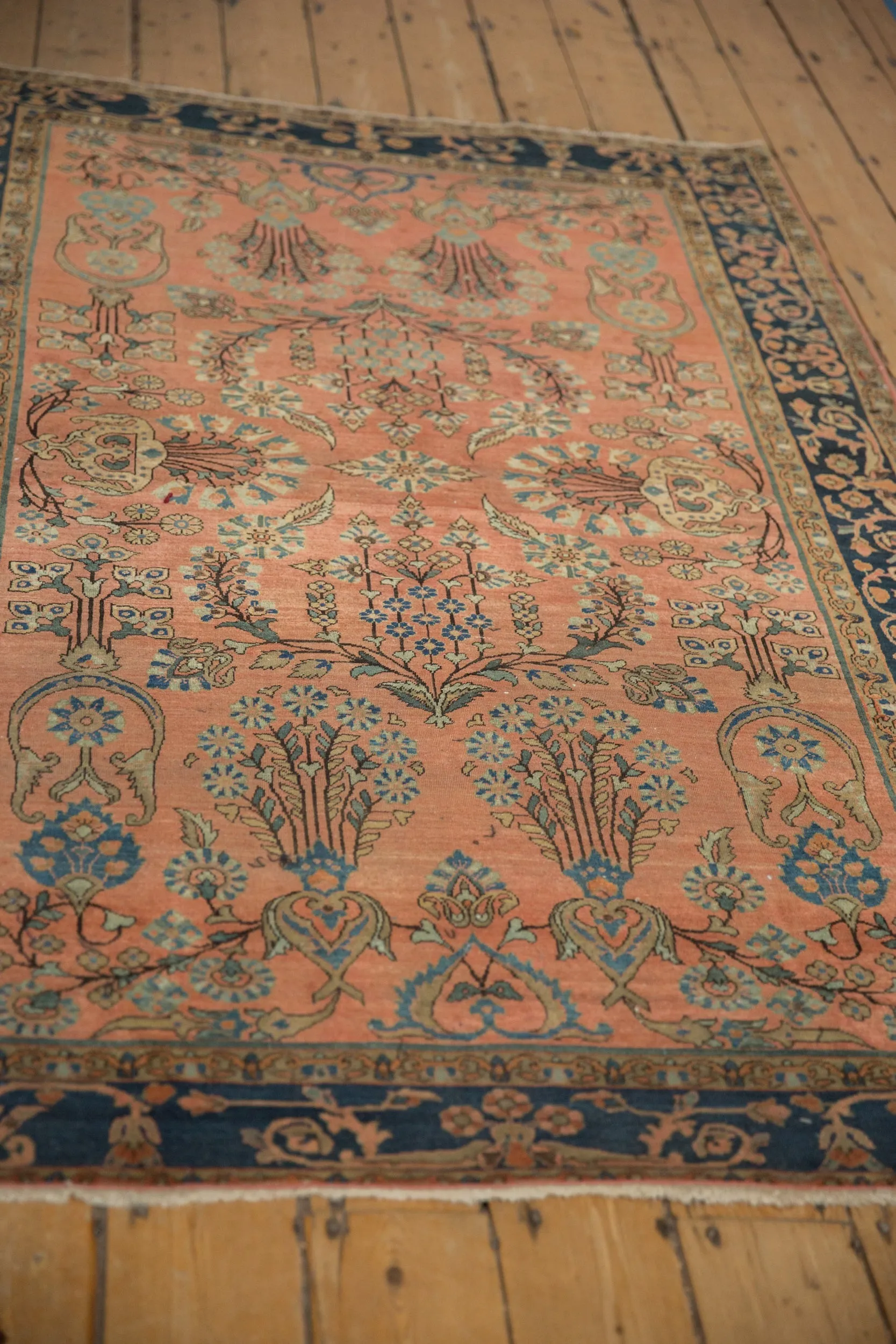 4x6.5 Antique Mohajeran Sarouk Rug