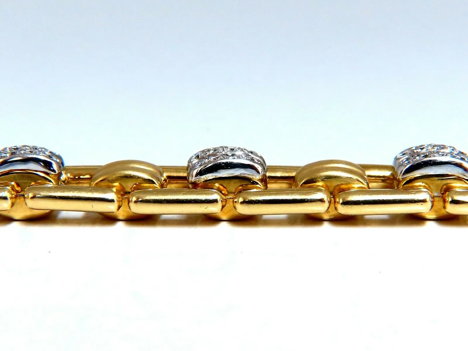 .80ct Natural Masculine Mod Durable Hinged Bracelet 14 Karat