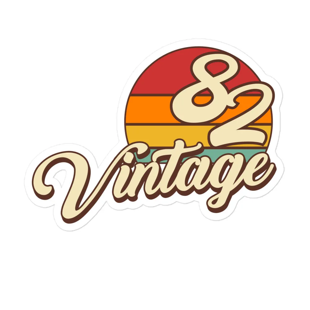82 - Vintage Sunset 1982 Vinyl Stickers