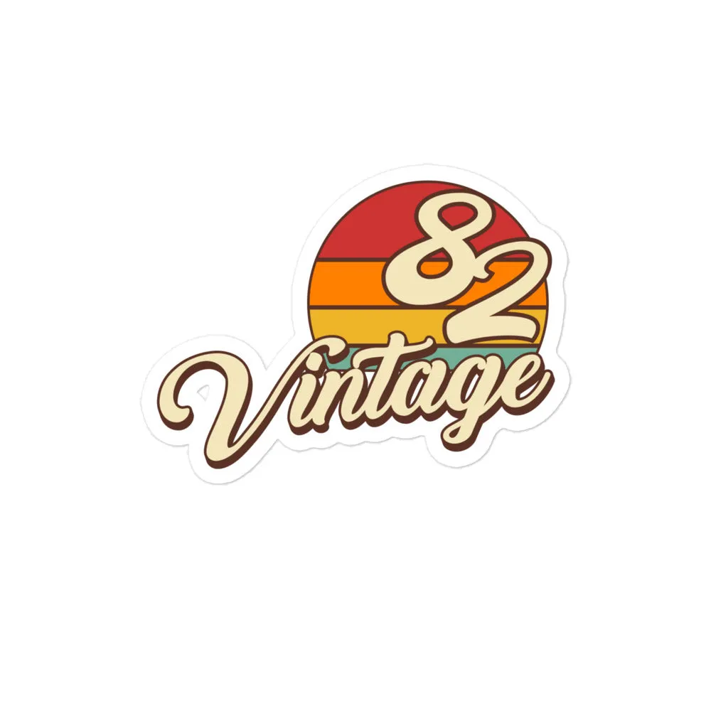 82 - Vintage Sunset 1982 Vinyl Stickers