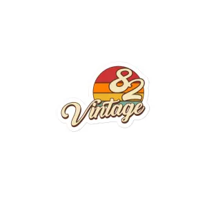 82 - Vintage Sunset 1982 Vinyl Stickers