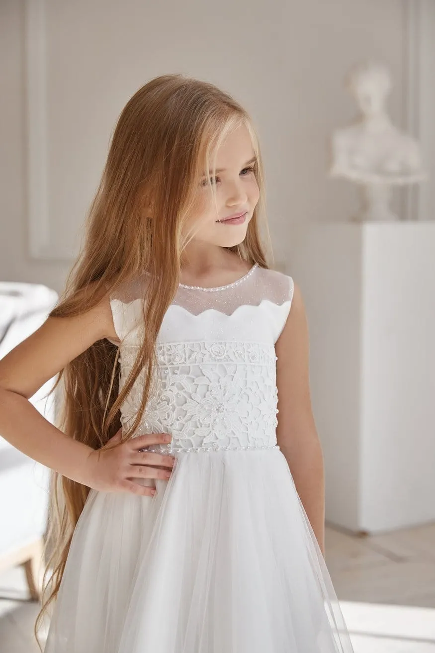 AB041 Boho Chic Communion Dress
