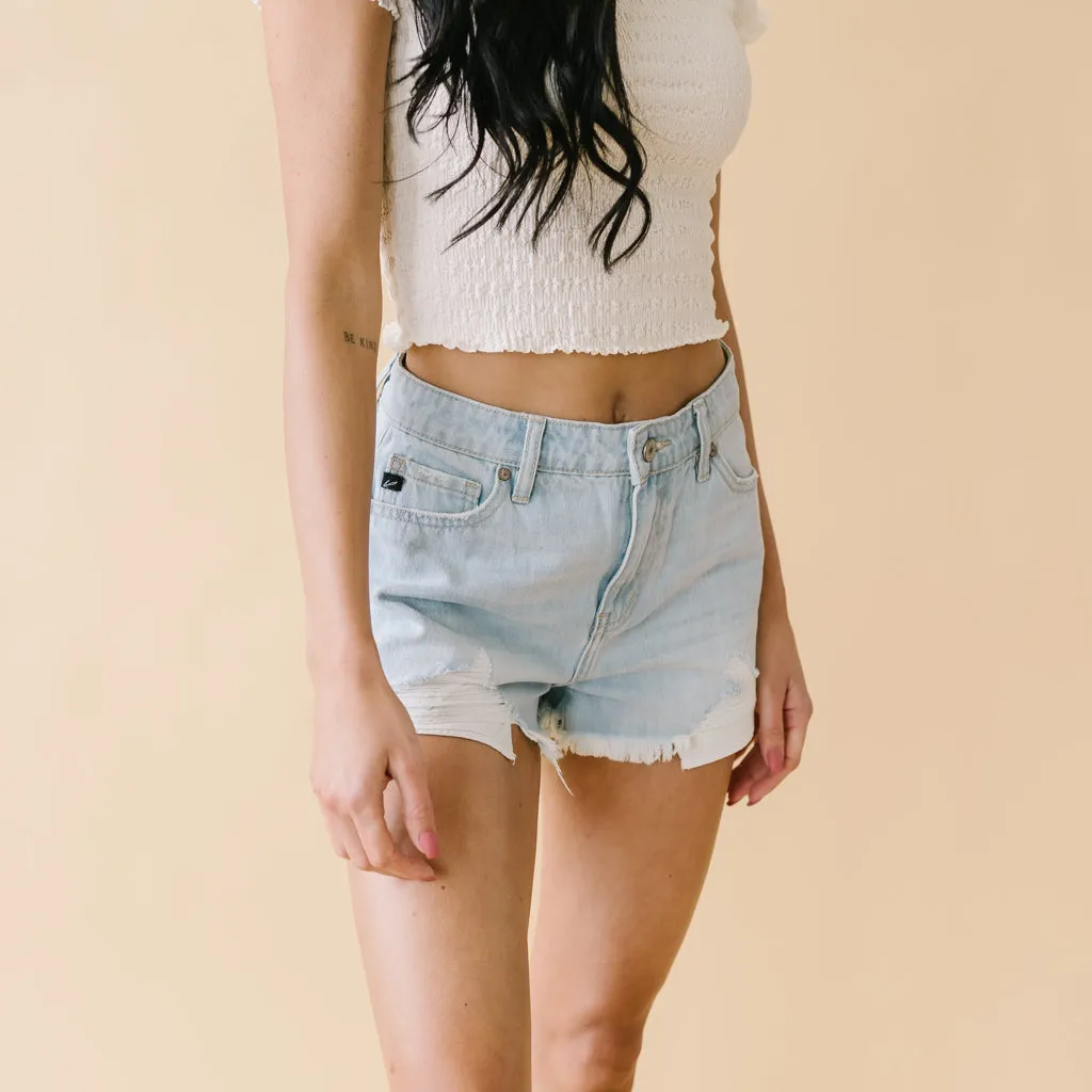 Always Yours Kancan Shorts // Light Wash