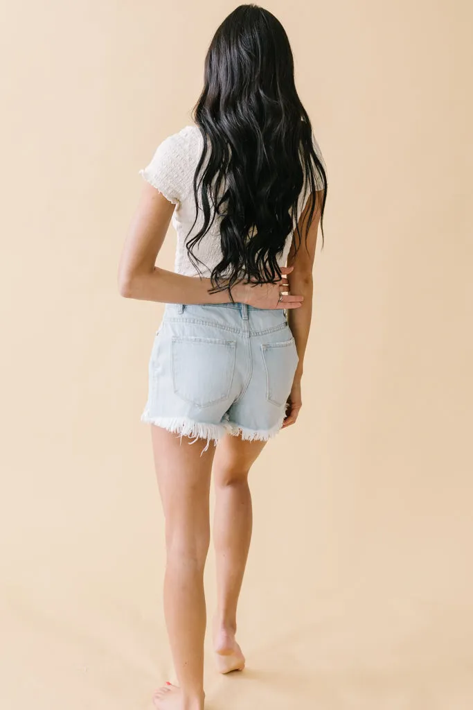 Always Yours Kancan Shorts // Light Wash