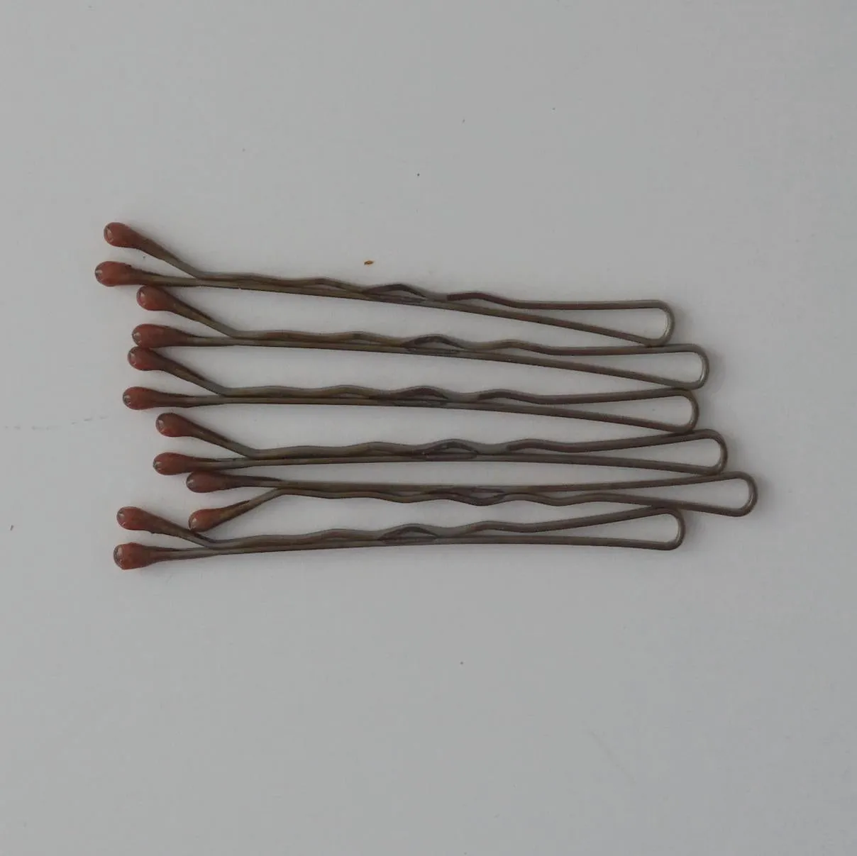 Amelia Beauty Professional Quality Brown Bobby Pins, Made in USA, 180 Count, 2" Long, Strong Grip, Durable Plastic Tips, Comfortable All-Day Wear