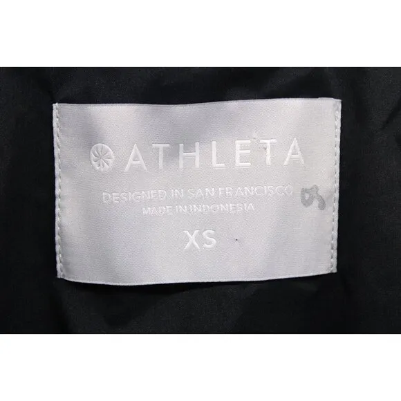 Athleta Women's Grace Peak Jacket Zip Hooded Pockets Hiking Wind Water Black XS