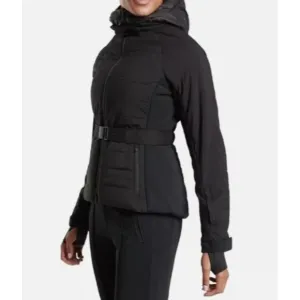 Athleta Women's Grace Peak Jacket Zip Hooded Pockets Hiking Wind Water Black XS