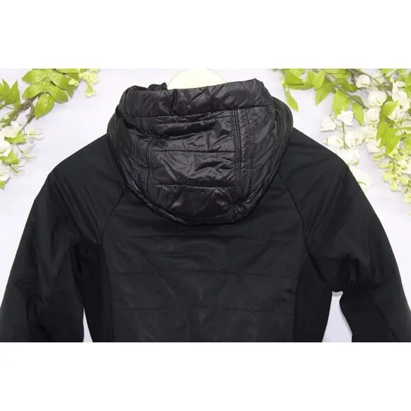 Athleta Women's Grace Peak Jacket Zip Hooded Pockets Hiking Wind Water Black XS