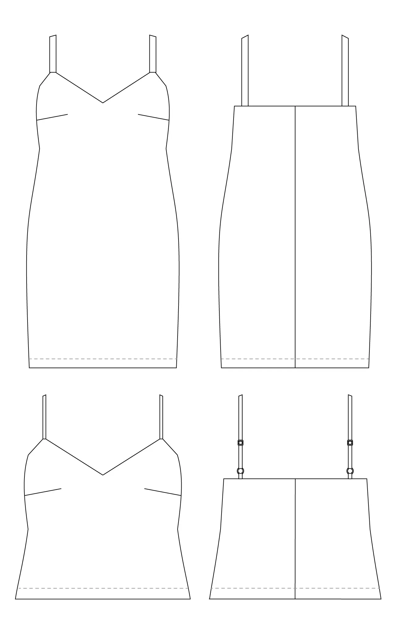 Avola Slip Dress & Top PDF pattern
