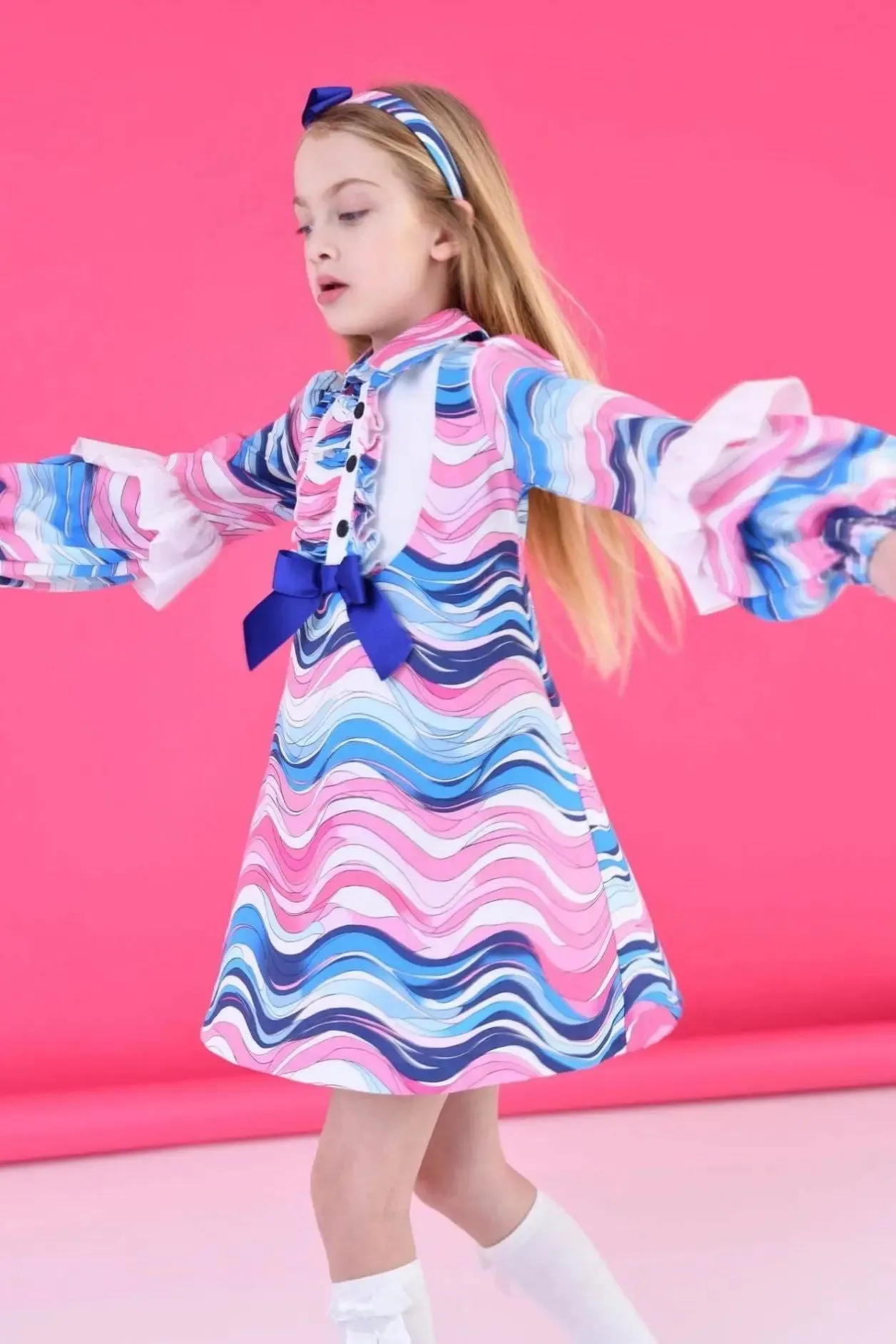 AW24 Rochy Girls Pucci Puff Sleeve Dress