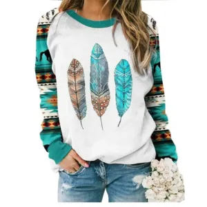 Aztec Feather Dreams Top
