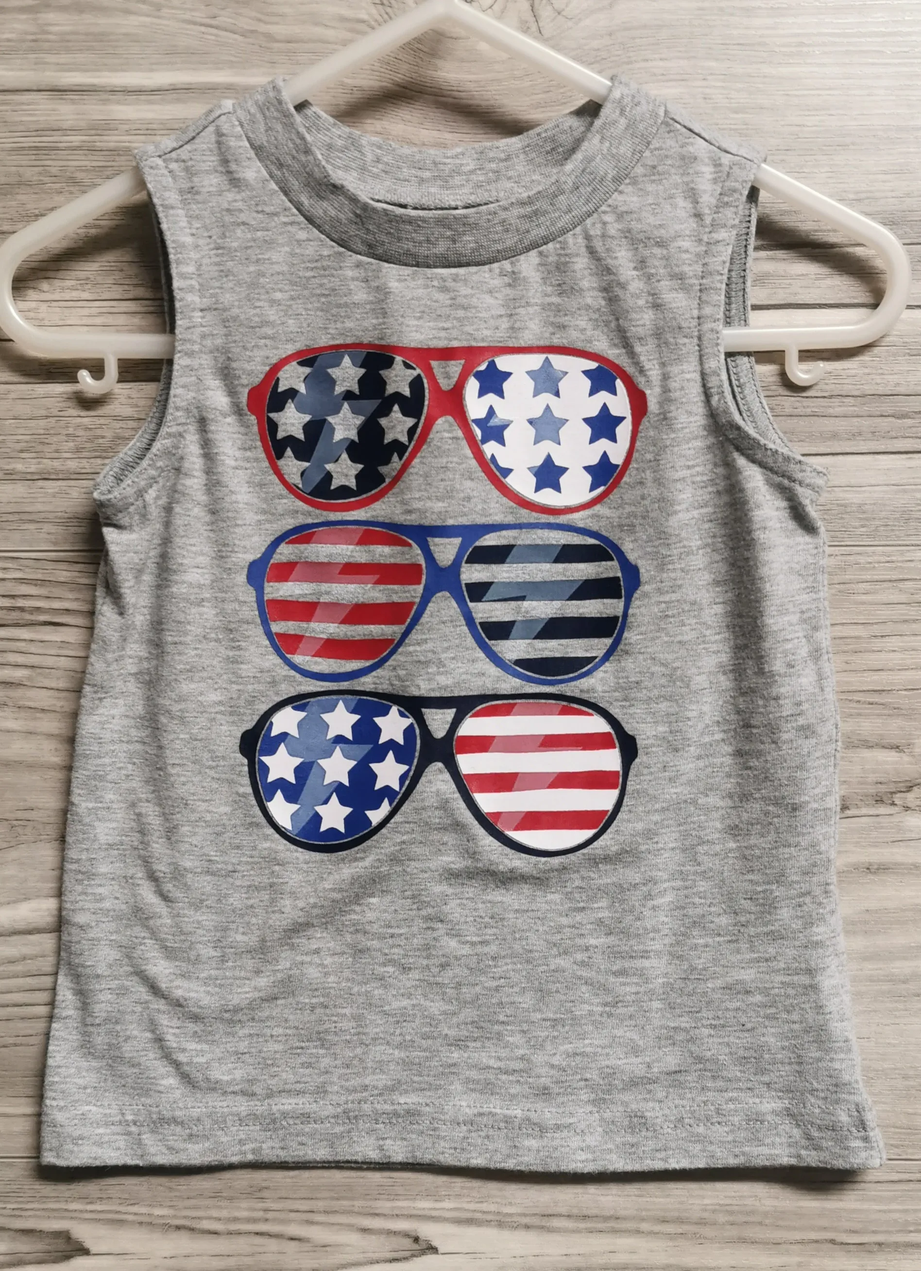 BABY BOY SIZE 9 MONTHS - OKIE DOKIE, Graphic Tank Top EUC B50