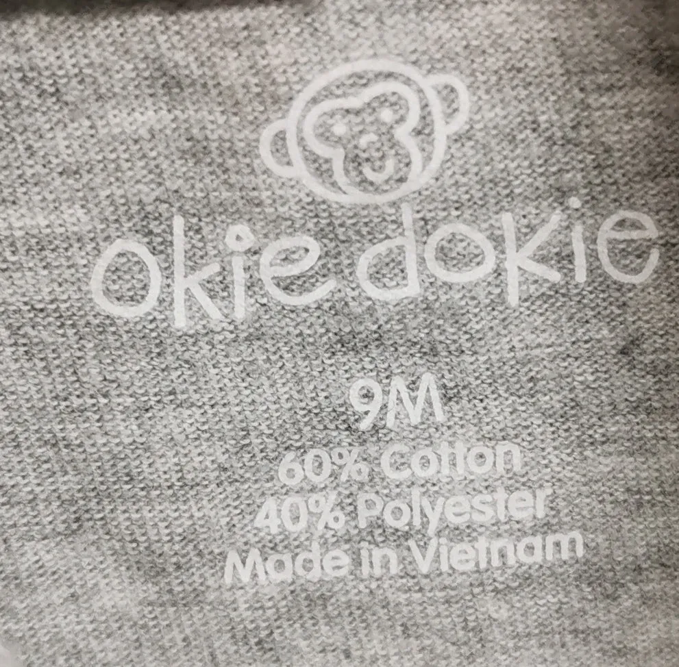 BABY BOY SIZE 9 MONTHS - OKIE DOKIE, Graphic Tank Top EUC B50