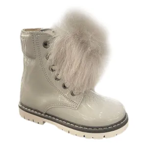 Baby Walker Baby Pom Grey Boots