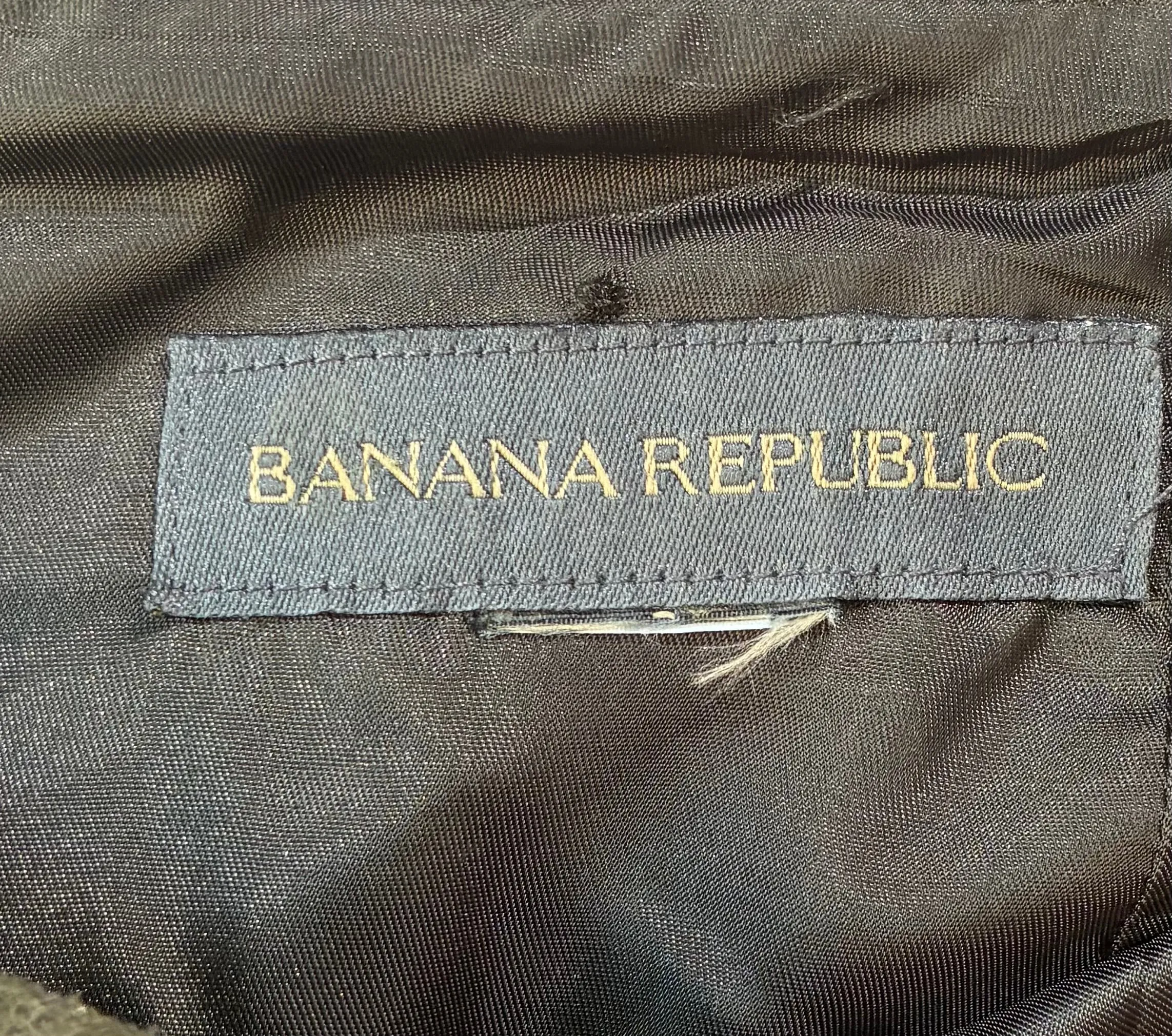 Banana Republic Olive Green Suede Skirt