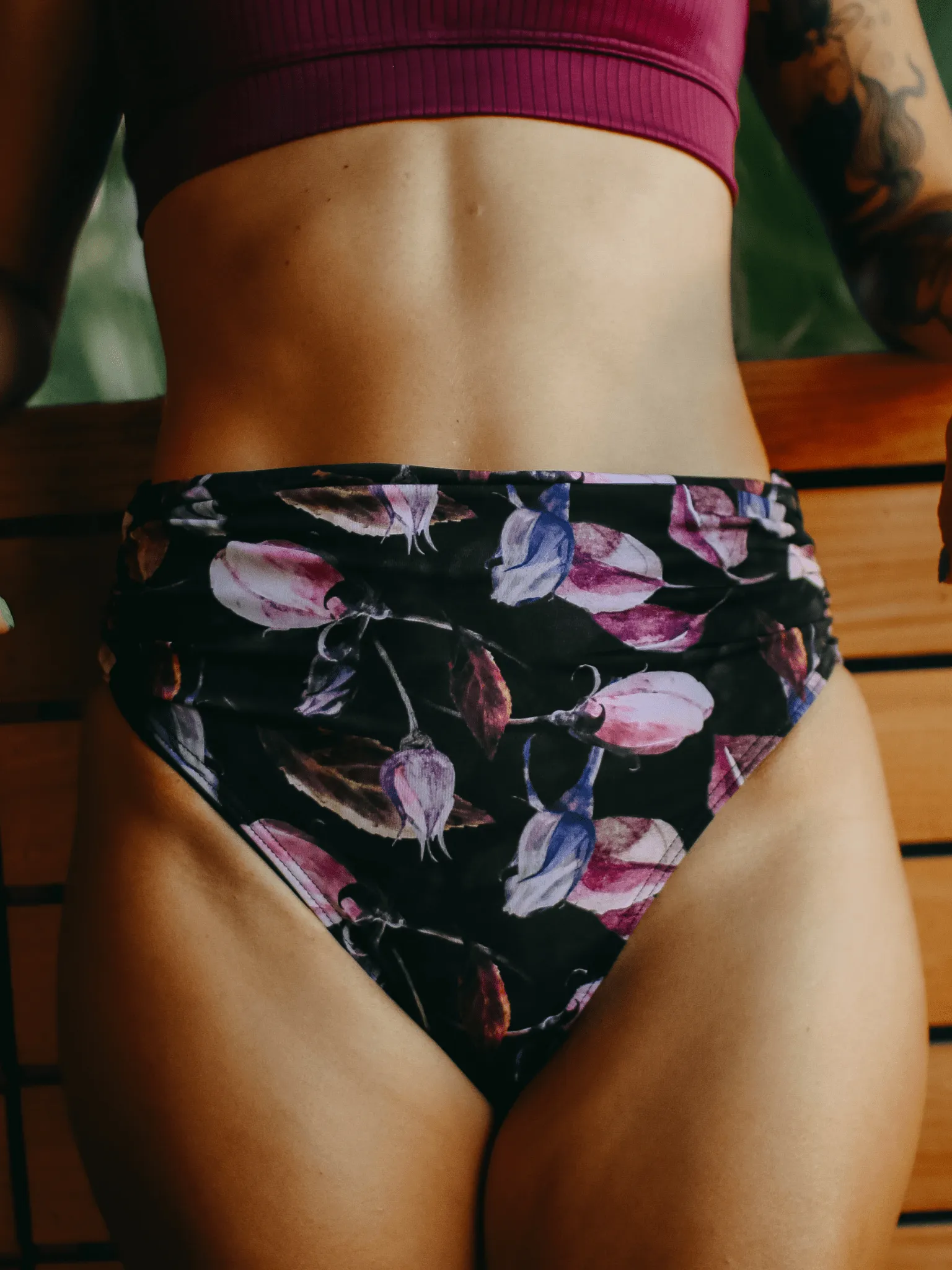 Bas de Bikini Plissée Wave - Rosebud