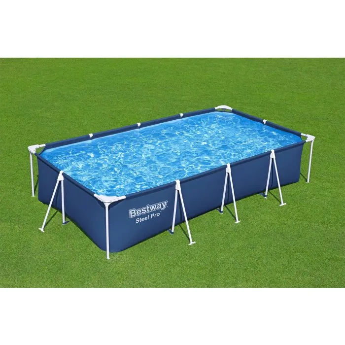 Bestway 13'1" X 6'11" X 32"/4.00M X 2.11M X 81CM Pool Set (Contents:Pool, Filter Pump(220-240V), Compatible with Cartridge 58093(I)220-240V)