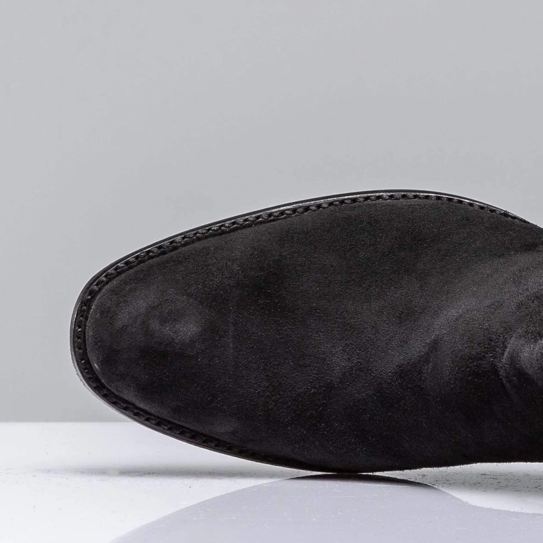 Black Suede Round Toe Zorro