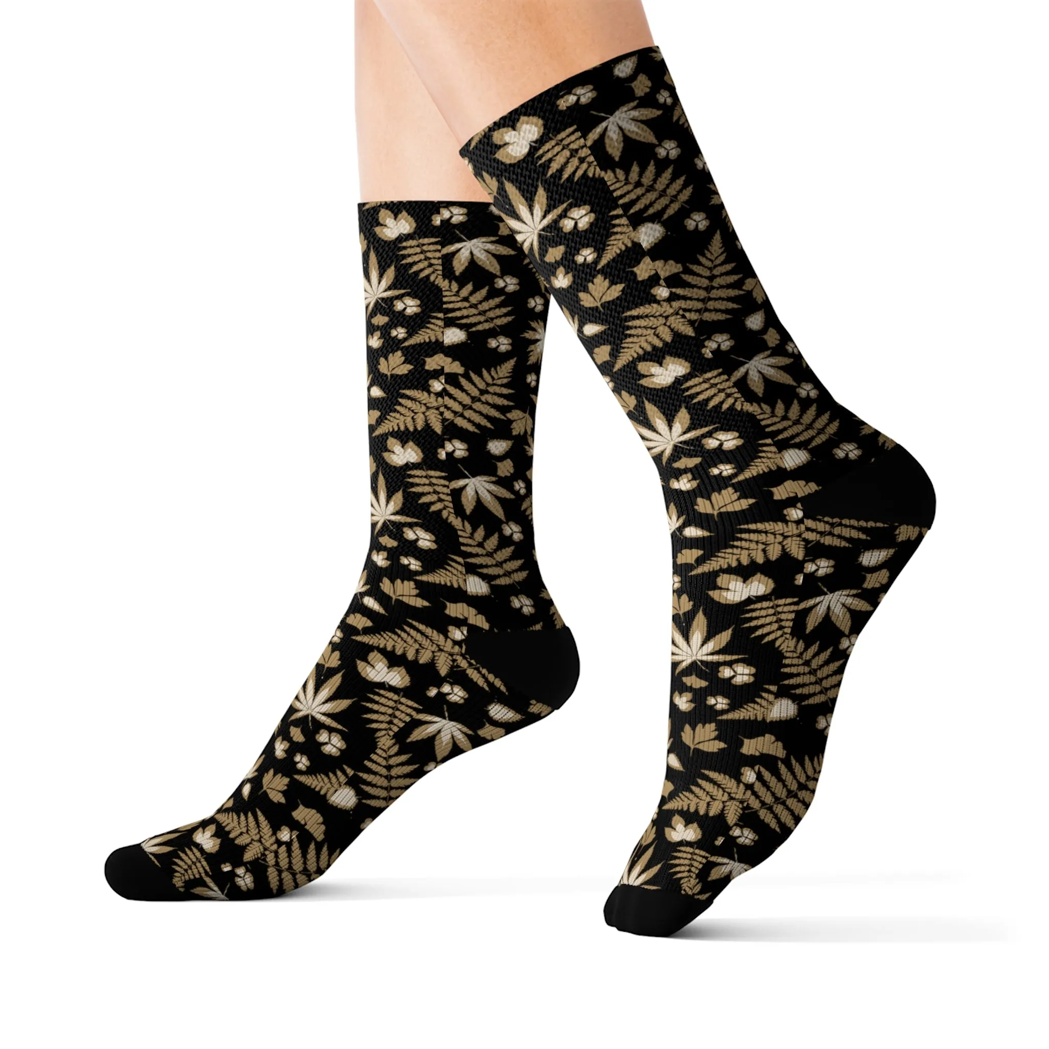 Black Weed Socks