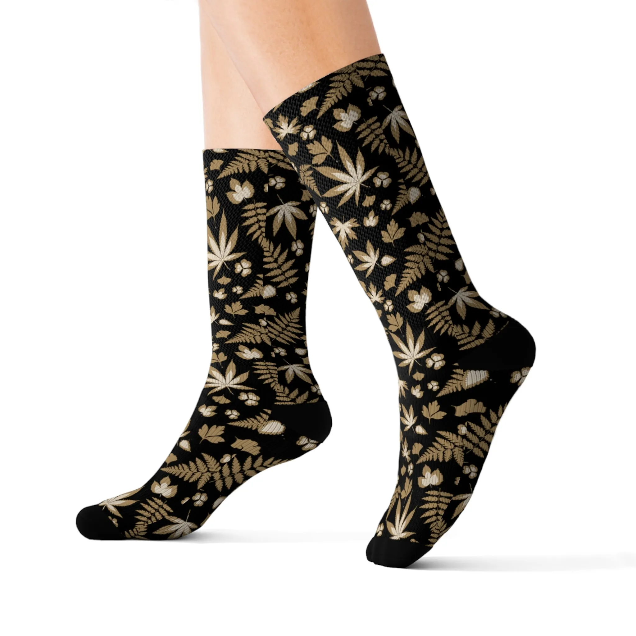 Black Weed Socks