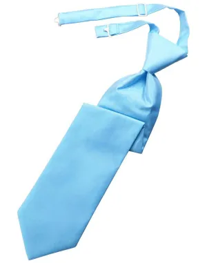 Blue Ice Solid Twill Kids Necktie