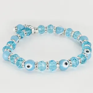 Blue Protective and Stylish Evil Eye Stretch Bracelet
