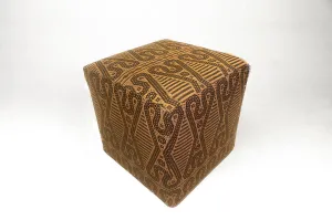 Borneo Mat Square Ottoman - Mandala 4