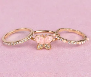 Boutique Chic Butterfly Garden Rings