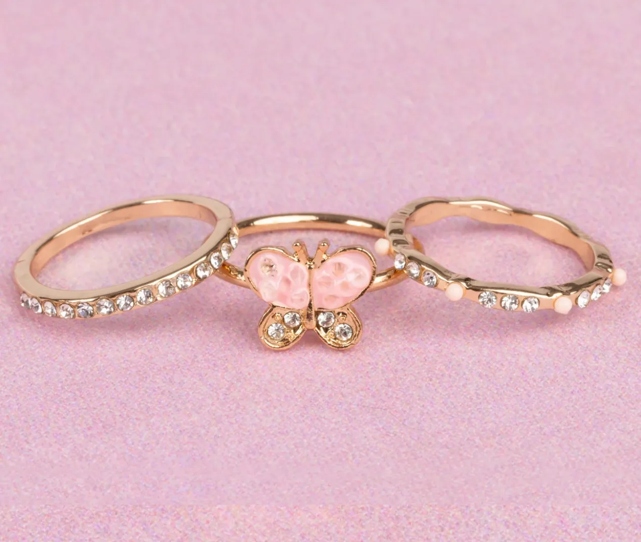 Boutique Chic Butterfly Garden Rings
