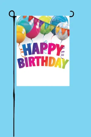 Bright Birthday Garden Flag