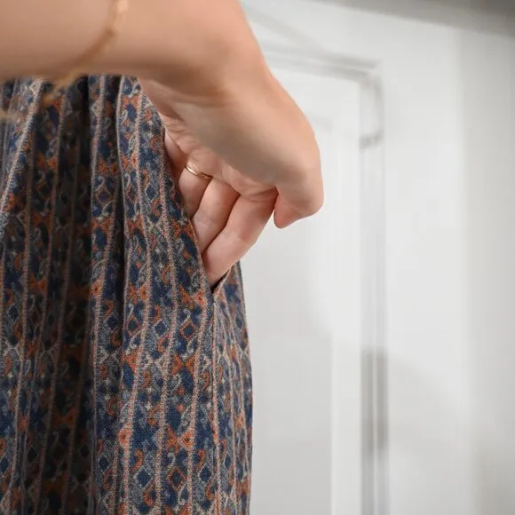 Cacharel Size XS Woven Vintage Midi Pleated Skirt