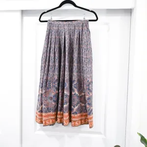 Cacharel Size XS Woven Vintage Midi Pleated Skirt