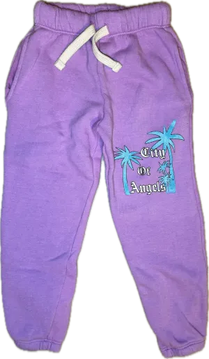 Californian Vintage- City Of Angels Sweatpants (Lilac)