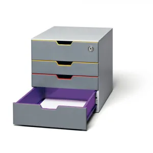 Cassettiera Durable a 4 Cassetti con Serratura 28 x 29,2 x 35,6 cm