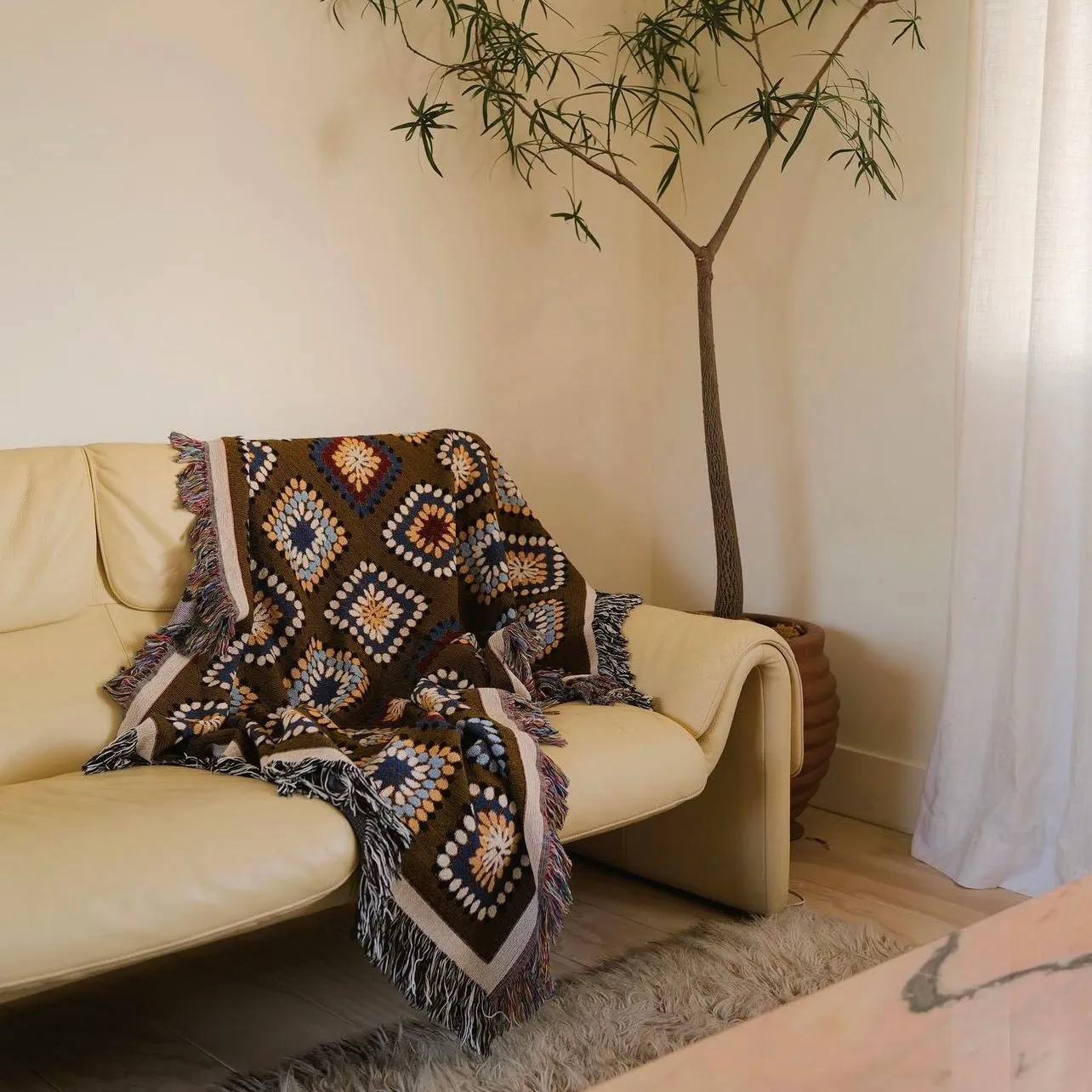 Chocolate - Woven Throw Blanket