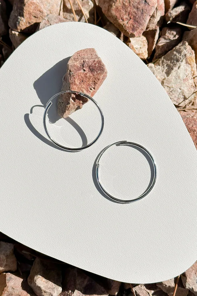Classic Hoops (925 Silver)