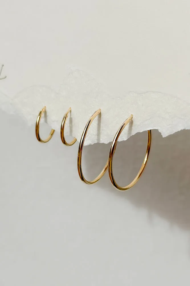 Classic Hoops (925 Silver)