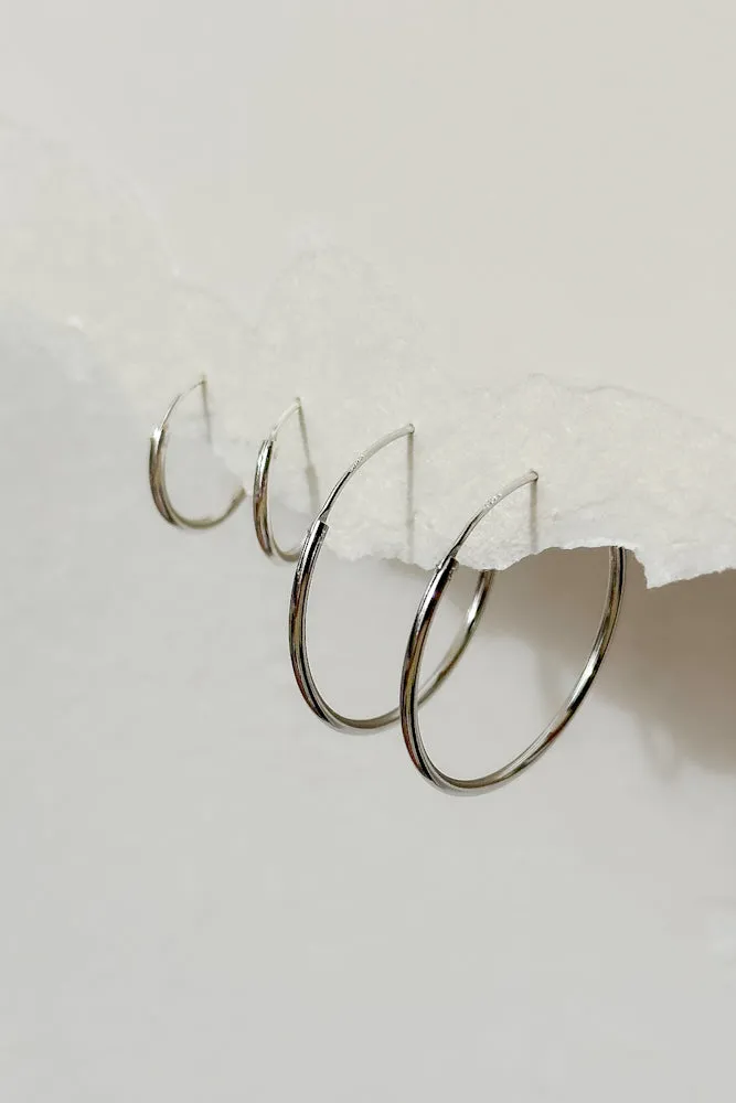 Classic Hoops (925 Silver)